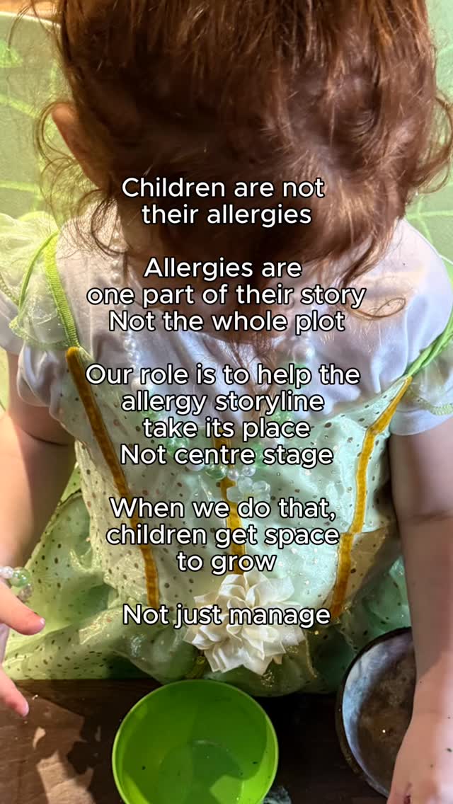 When we think about a child’s life, it can help to imagine it like a movie.
There are lots of different storylines running alongside each other.
Friendships, school, family life, hobbies, confidence, worries, achievements.
At different points, some of those storylines naturally take up more space than others.
Allergies are part of the story, but they are not meant to be the dominant plot all the time.
Supporting a child with allergies is about helping that storyline weave in and out of everyday life, rather than overshadow everything else.
This is never the sole responsibility of the child.
It is a shared responsibility held by parents, carers, schools, family members, and the wider support network around them.
When adults hold the bigger picture, children are freed up to focus on being children, not full time risk managers.
A few gentle ways to support this:
🤍 Talk about allergies in a calm, factual way without making them the centre of every conversation
🤍 Notice and name your child’s strengths, interests, and achievements that have nothing to do with allergies
🤍 Model confidence and preparedness rather than fear
🤍 Share responsibility so the child does not feel they are carrying it alone
🤍 Make space for worries when they show up, without letting those worries define them
When we get this balance right, children can grow up understanding their allergies while still seeing themselves as so much more than them.
