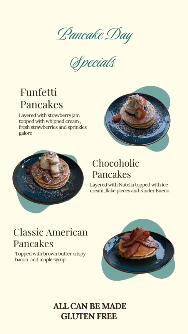 Pancake Day is TOMORROW!
Pancakes and Half term 💙
Name a better combo… we’ll wait 🥞✨
Our Pancake Day specials land tomorrow and they’re fluffy, loaded, and worth cancelling your packed lunch for! ☕️🍽️
Bring the kids, bring your friends, bring your pancake cravings. We’ll handle the rest.🥞💙
#PancakeDay2026 #HalfTermPlans #SweetTreats #CafeLife
