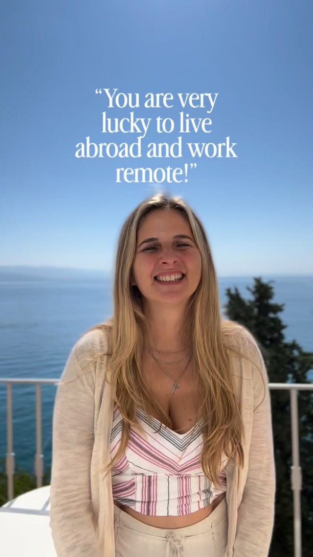 I feel deeply grateful for my life abroad and also really proud.
Because this life didn’t just “happen”.
It was built through scary decisions, big changes, and learning to trust myself over and over again.
From the outside, living abroad and working remotely can look like luck. But behind it were risks, uncomfortable decisions, moments of doubt, endless paperwork, tears, growth, and a LOT of courage.
I didn’t land here by accident. I created this life step by step.
✨ If you’re dreaming about change, know that it’s okay to want more. It’s okay to choose a path that feels aligned with who you are. And it’s okay to build a life that truly feels like yours.