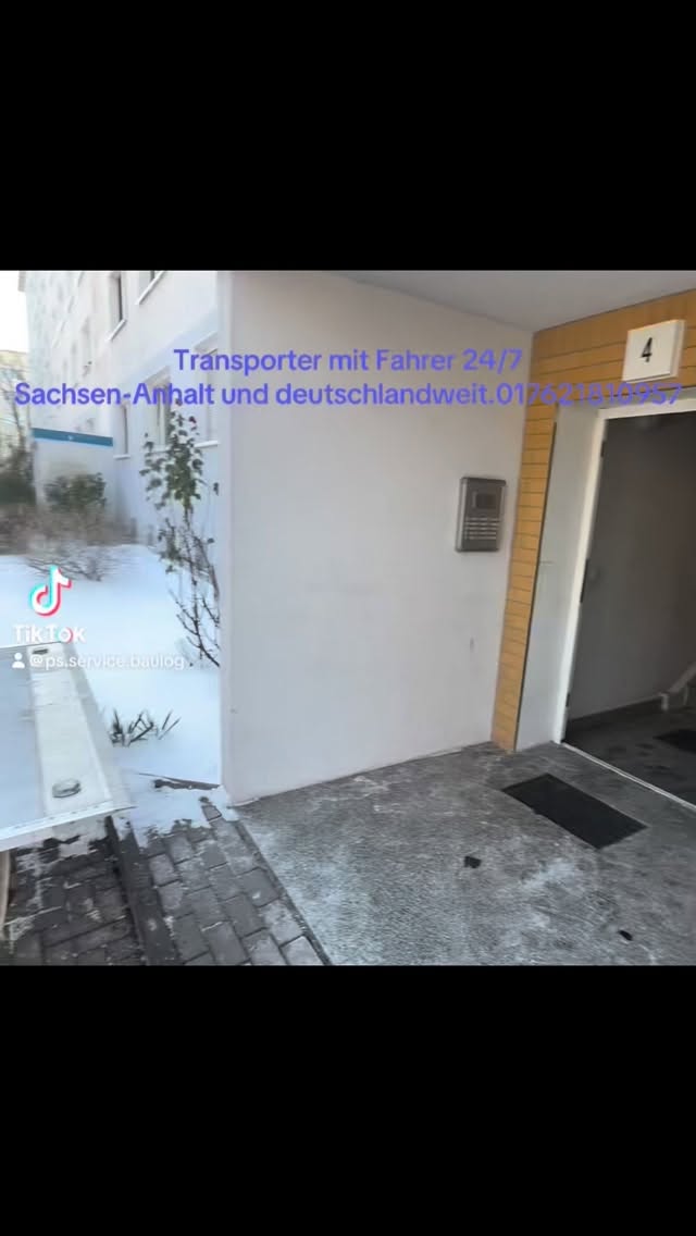 Transporter mit Fahrer Halle Saale/Umzug Halle Saale/Möbel Taxi sofort Halle Saale/pünktlich/zuverlässig/PS Service Bau & Logistik Group 017621810957#trend#viral#umzug