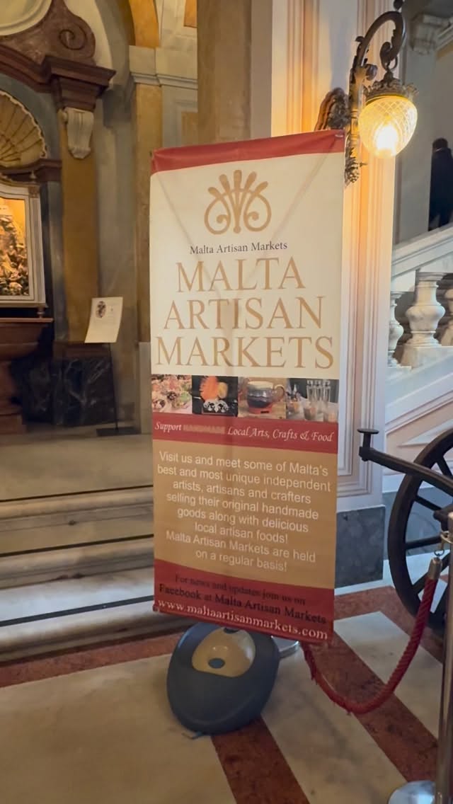 It may be cold and rainy outside but it’s warm and toasty at the @malta_artisan_markets. Come join us for an afternoon of artisan products and carnival treats 🎭