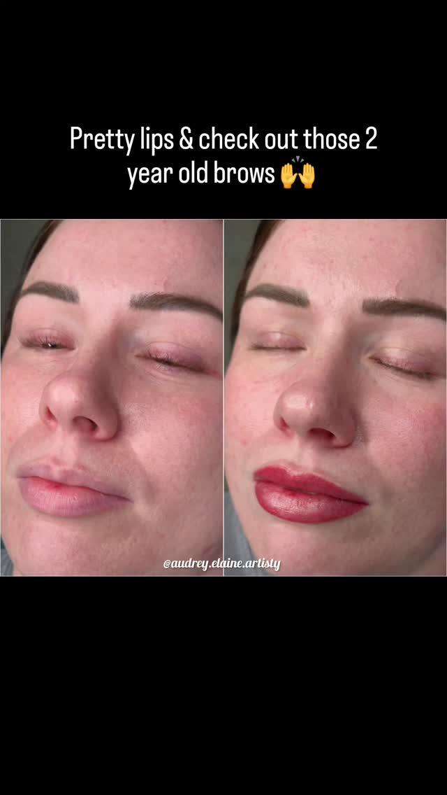 Luxurious lips for this pretty girl 💋 also check out those 2 year old brows 🙌
Don't waist time this year on your makeup, when you could just wake up & go!
Call or text today 702-321-2697 to get scheduled & for special pricing!
I'm also moving salons this weekend! Don't worry though, it's in the same development 😂 new address, new room, new vibe but still me, same quality services & still at the Body Spa 💞
2490 Paseo Verde Pkwy Suite 100, Henderson NV 89074
#lasvegasmicroblading #lasvegaseyebrows #lasvegaspmu #lasvegashairstylist #vegas