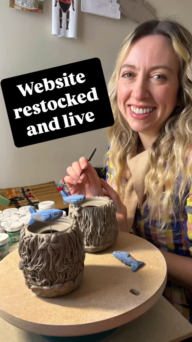 Thanks so much for all the love and support. I’m really excited to say my website is now restocked and live.
I’m currently busy working on a new collection of work and here’s a little sneaky look at this. More work will be available next month @gladstonepottery for the Ceramics Makers’ Market. More information to follow about this soon.
#pottery