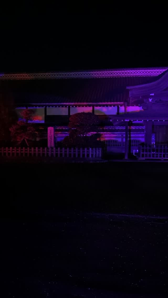 川越城本丸御殿のライトアップ