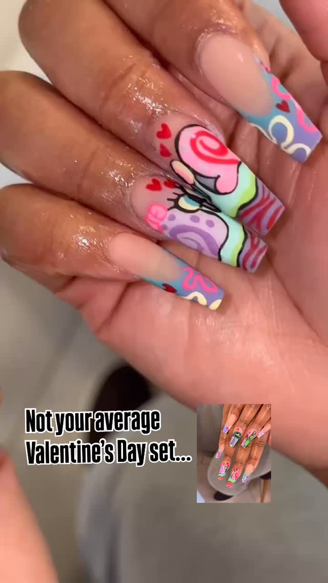 This is what custom really looks like 🐌💕
No shortcuts. No repeats. Just art.
#brownsugarnailspa #phillynails #spongebobnails #nailinspo #nailart