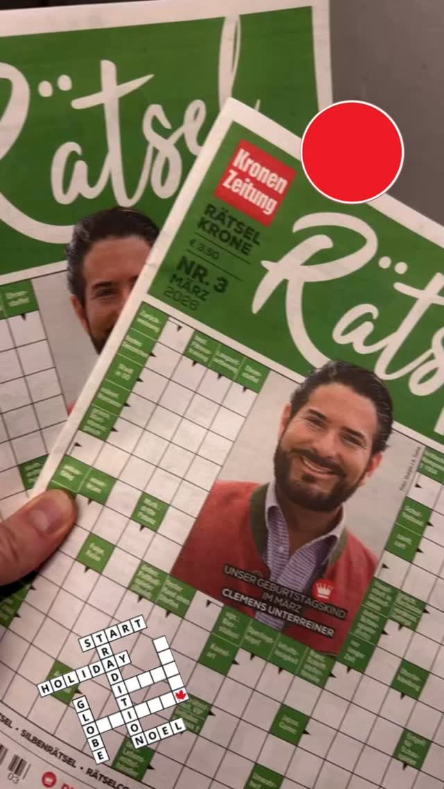 CLEMENS the RIDDLER ❓❓❓ und wer da ALLER so ÜBERALL miträtselt 🤣😜 CROSSWORD PUZZLES 🗞️ Jetzt NEU im REGAL 📰 @Clemens Unterreiner @kronen.zeitung #ClemensUnterreiner #kronenzeitung #operburggars #hilfstöne #rätselkrone 📸©️CU | Kronenzeitung | KI