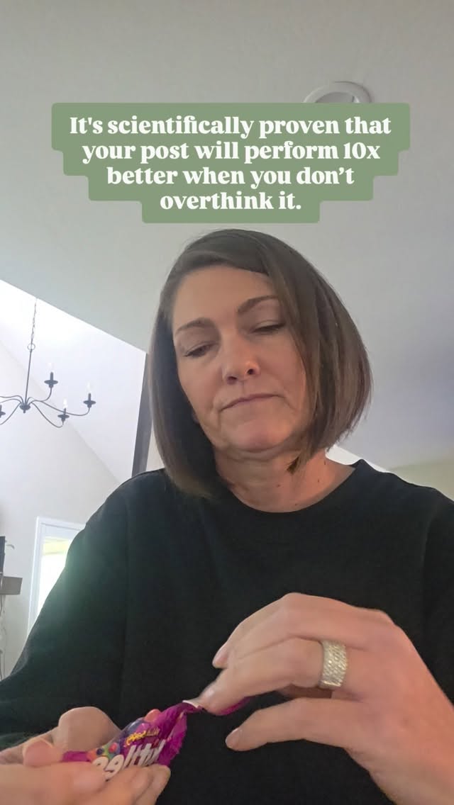 By scientifically proven, I mean I have zero peer-reviewed journals to back this up… but I do have six years of watching designers agonize over captions while the five-minute “whatever, just post it” Reel quietly takes off.
So yes, I guess I’m a scientist now. Lab coat pending.
Here’s the pattern:
The more you tweak and spiral, the stiffer it gets.
Meanwhile, the posts you write between meetings? Human. Relatable. Actually engaging.
I’m not advocating chaos. I am advocating less overanalyzing 147 characters like they’re going to print in Architectural Digest.
Edit it. Don’t dissect it.
Then hit post.
If this found you at the right time, you're exactly who I create for. Come along for the ride.