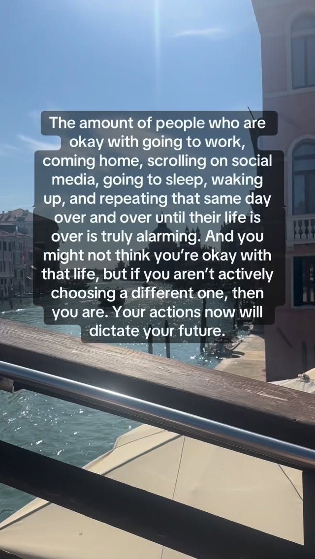 Do something today that moves the needle towards the life you want to live.
