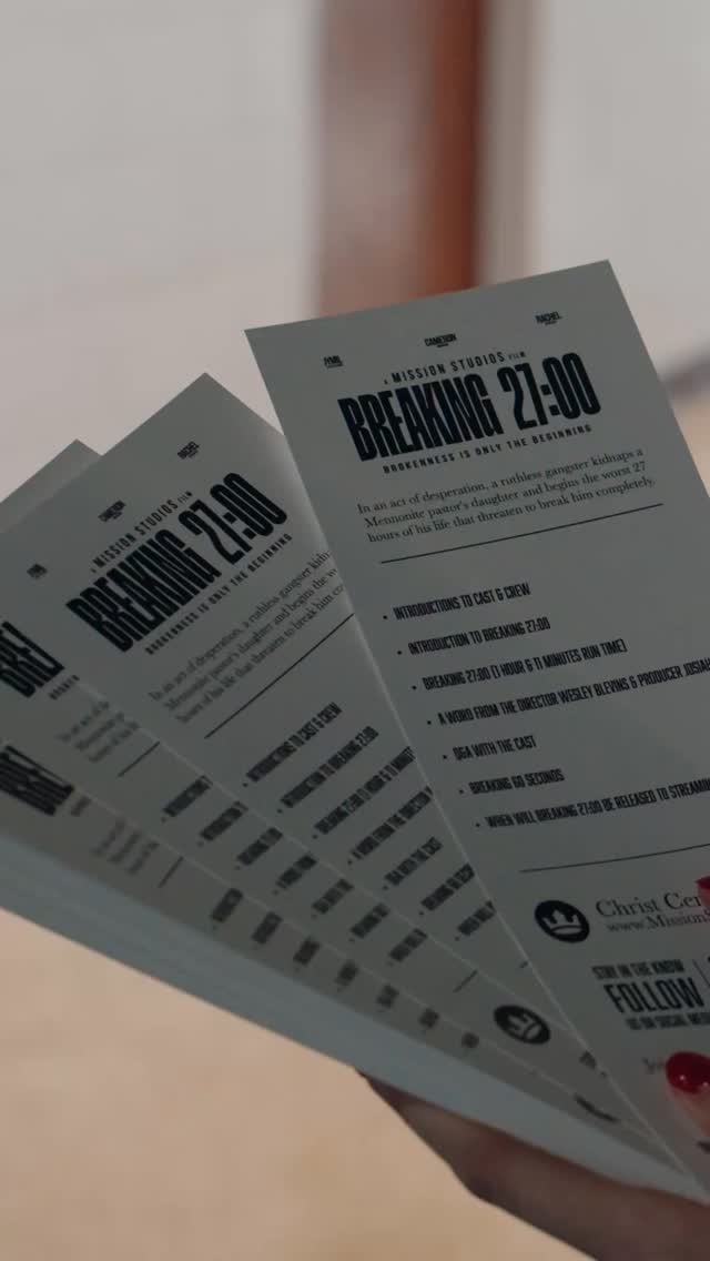 What a night! The red carpet premiere for Breaking 27:00 was a special event for all that attended. Here is the lead actor of the film, @milz.0 , reflecting on what it was like to play the role of Angelo in the film.
If you haven’t heard already, Breaking 27:00 is hitting streaming platforms very soon! You don’t want to miss this special film when it drops. So be sure to follow @missionstudiosfilms to get notified when the film is available for streaming.
We can’t wait to see how God is going to use this film.