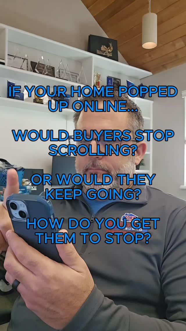 Buyers decide in seconds.
Not minutes. Not hours. Seconds.
The question isn’t “Do you love your house?”
It’s “Would a stranger stop scrolling for it?”
If your house popped up on Zillow today...
Would you click it?
Drop a 👀 if you’re not sure.
Drop a 🔥 if you’re confident.