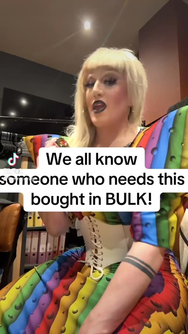 We all know someone who needs this product!!! Tag them below….
#advertising #dragqueen