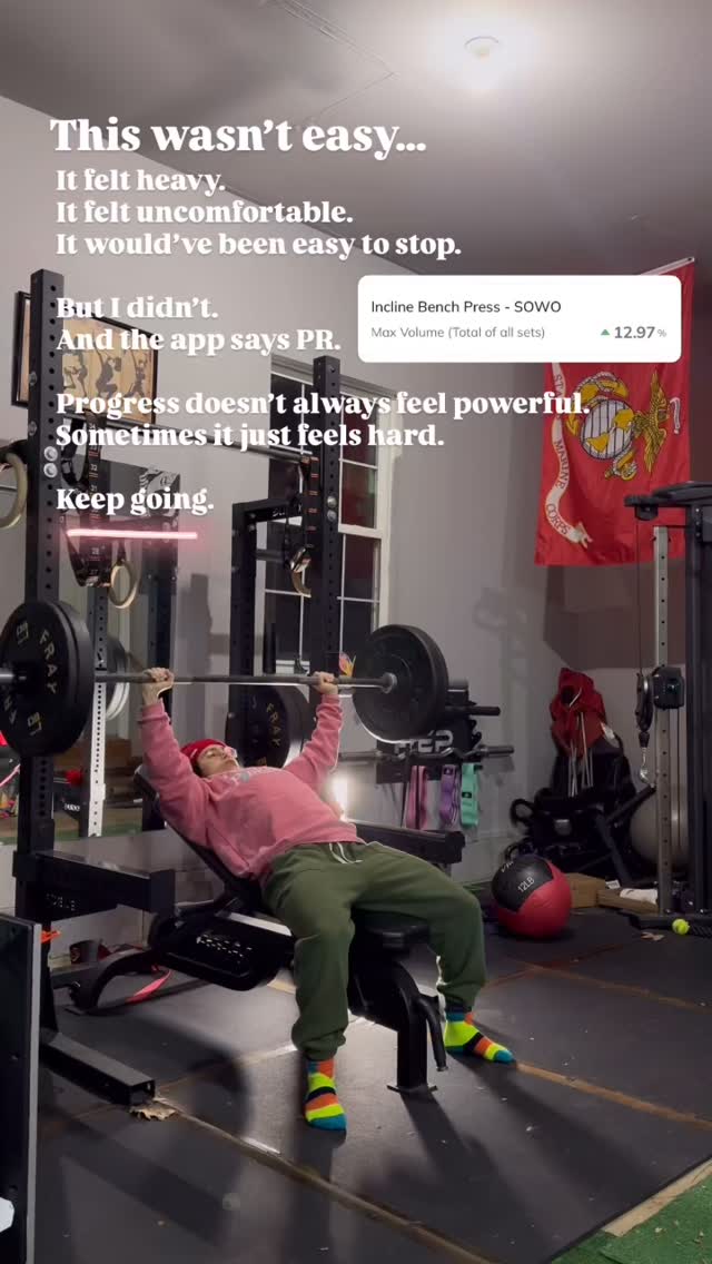 Here’s something we don’t talk about enough:
Progress doesn’t always feel good.
Sometimes your PR feels heavy.
Sometimes your energy isn’t perfect.
Sometimes your brain says stop.
But adaptation happens under stress — not comfort.
This lift wasn’t easy.
It was earned through consistent reps, imperfect days, and showing up anyway.
Strength is built in the uncomfortable middle.
That’s the part most people quit in.
Don’t.
If you’re ready to train with structure, support, and a plan that actually fits your life — Let’s chat.
——————
#strengthtraining #progressiveoverload #strongandcapable #realisticfitness consistencywin