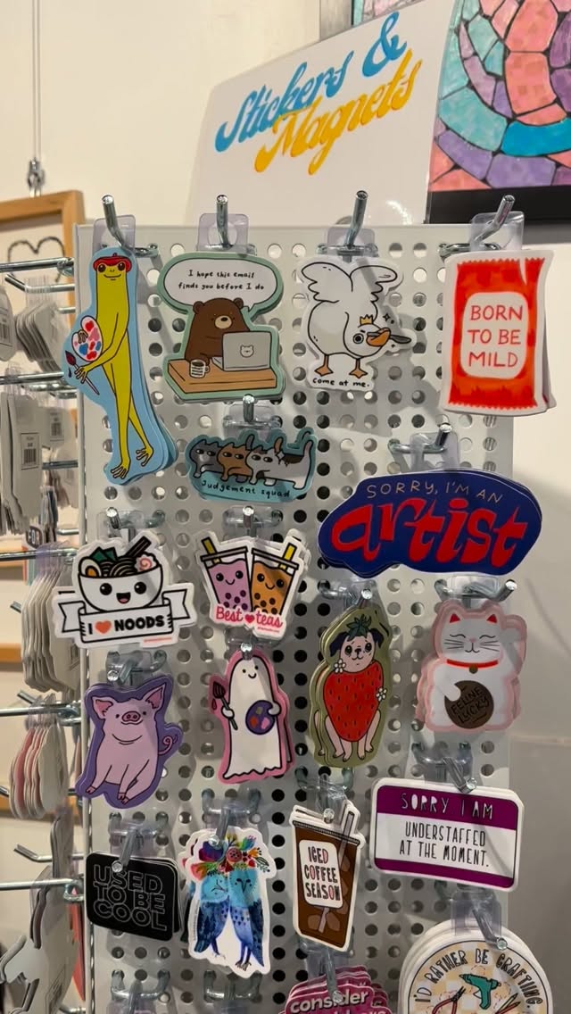 ✨New Stickers!✨ ✨New Prints!✨
Come in and check out some of the amazing new stickers and prints we have on display!
.
@shooley.art @ashleyfryestudio @baroneandco @feirapop @nightowl.doodles @kynyoubelieveit @shopamyzhang @thegoodtwinco
.
#homeofpurdue #downtownlafayetteindiana #greaterlafayetteind #discoverlafayette #lafayetteindiana