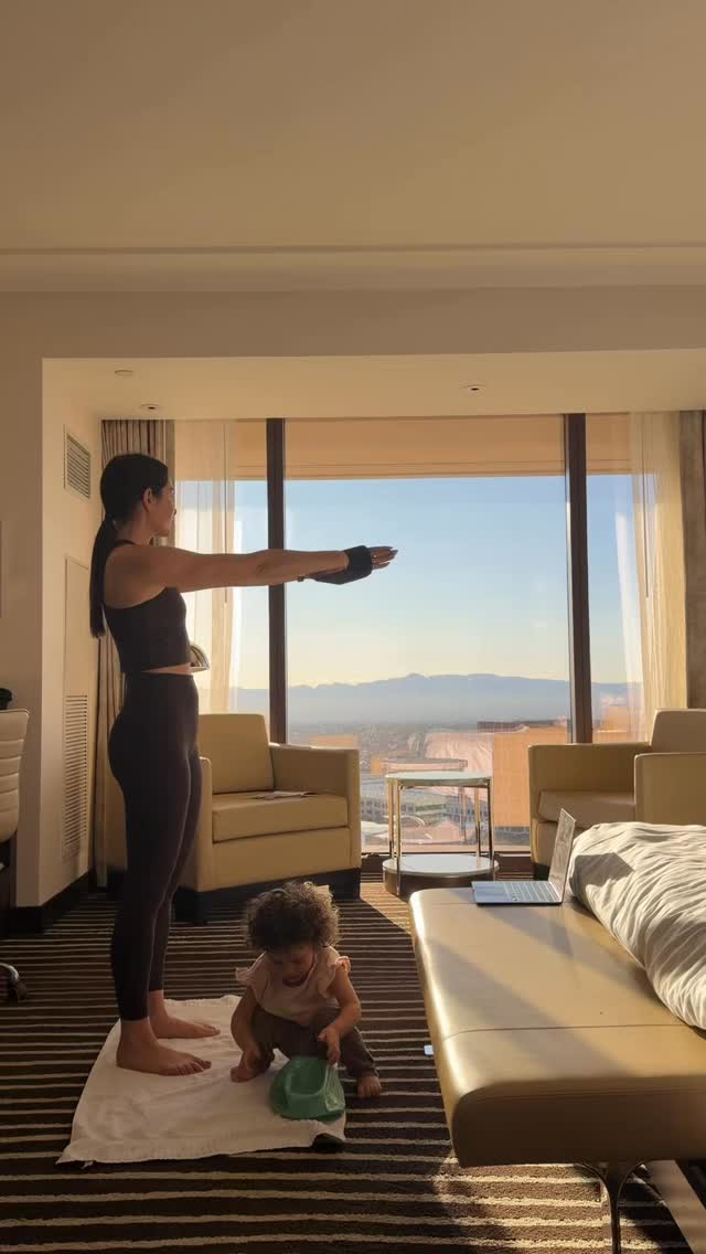 So many mums tell me they don’t work out at home because they get interrupted… but what if we reframed that? ✨
It doesn’t have to be perfect. It doesn’t have to be peaceful. It doesn’t have to be interruption-free.
What it does need to be is you choosing YOU.
Every time you press play, roll out the mat, and move your body, you’re strengthening more than just muscles — you’re strengthening your mind, your resilience, your self-respect.
And those little eyes watching? They’re learning.
They’re learning that taking care of yourself matters.
The interruptions aren’t holding you back — they’re part of the lesson 🫶