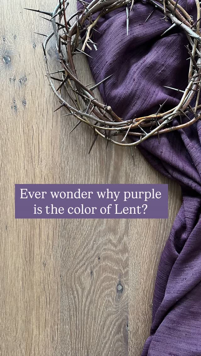 The color purple during Lent isn’t just a tradition, it points straight to the cross.
💜
Every time you see it this season, let it remind you of the King who wore it for us.
💜Comment “purple” for my full post + how to use purple in your home this Lent. 💜
#Lent #Lenten #lentenseason #Lent2026 #lentseason