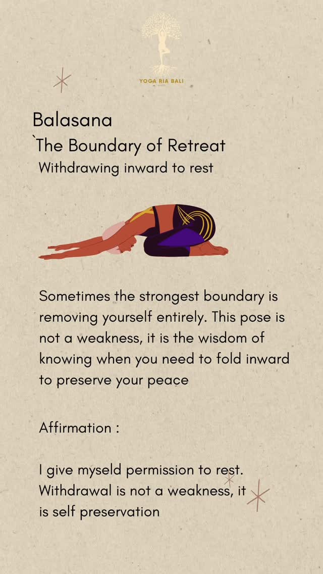 Boundaries aren't wall.s.
They are the shape we make with our bodies and our energy.
The 4 yoga asanas that teach me how to protect, ground, speak and preserve ( incorporate with mindful breathing ).
Which pose do YOU need most today? Save this is as your alternative tools
Question for you: when was the last time you truly let yourself rest without guilt?
Hug yourself if you are giving yourself permission to retreat today.
#balasana #childpose #restisradical #guiltfreerest #ʜᴇᴀʟɪɴɢᴊᴏᴜʀɴᴇʏ