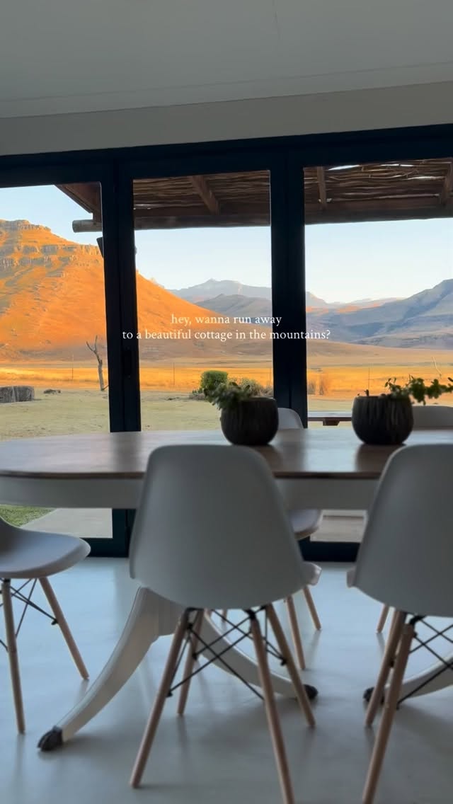 Run away with us… 🌿
Mountains that take your breath away.
Cottages that feel like home.
Experience the magic of Giants Cup Wilderness Reserve ✨
www.giantscup.co.za
#mountainviews #naturelovers #weekendescape #drakensberg