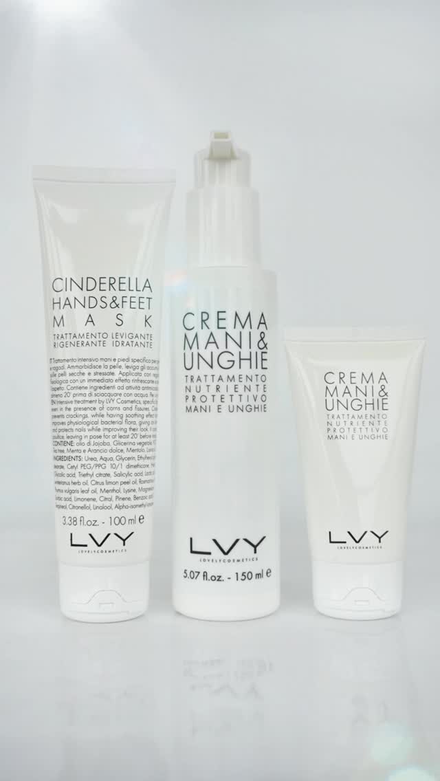 Zadbaj o swoje dłonie zimą z kosmetykami LVY.
Krem do rąk i paznokci oraz CINDERELLA - maska do dłoni i stóp.