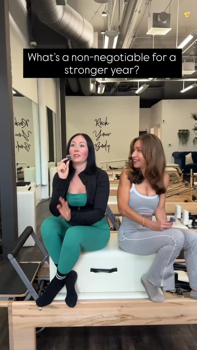 Instructor Jenna and our studio owner Alana are reminding you of the real non-negotiables for a stronger year: grace with yourself, and consistency in your practice. 🫶🏼
