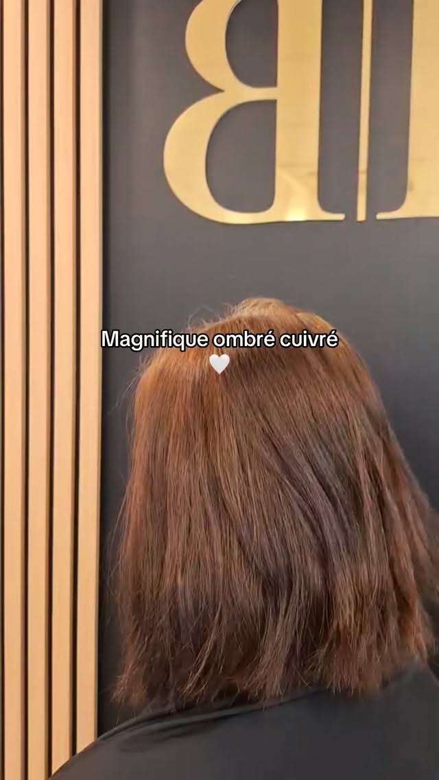 Magnifique ombré cuivré 🤍 #vitryenartois #fypage #coiffures #ombréhair