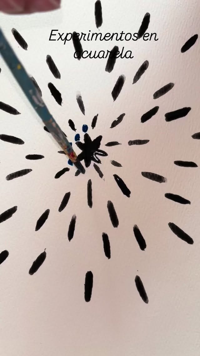 Jugando con acuarelas/ watercolor