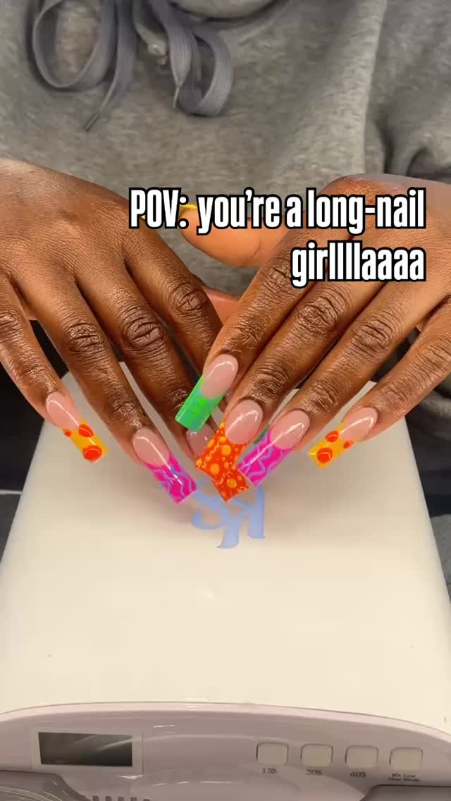 If your nails aren’t this fun… what are we doing? 😍🌈
Custom, colorful, and done by Rae!
Would you wear this? YES or NO 👇🏾
#brownsugarnailspa #phillynails #phillynailsalon #nailart #longnails