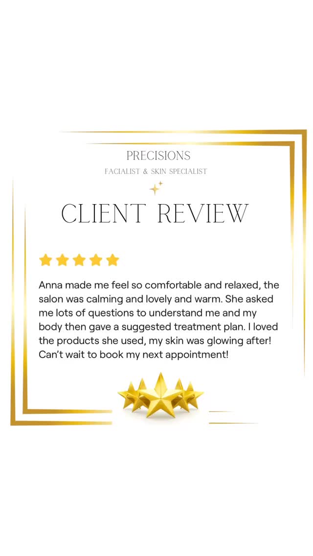 Another 5 star review !
Of course it feels amazing to receive reviews but more importantly I love how your experience makes you feel and the value you see in me.
Thank you 🙏
Anna ❤️#leightonbuzzard #clientreview #leightonbuzzardfacials #leightonbuzzardmums #bedfordshire