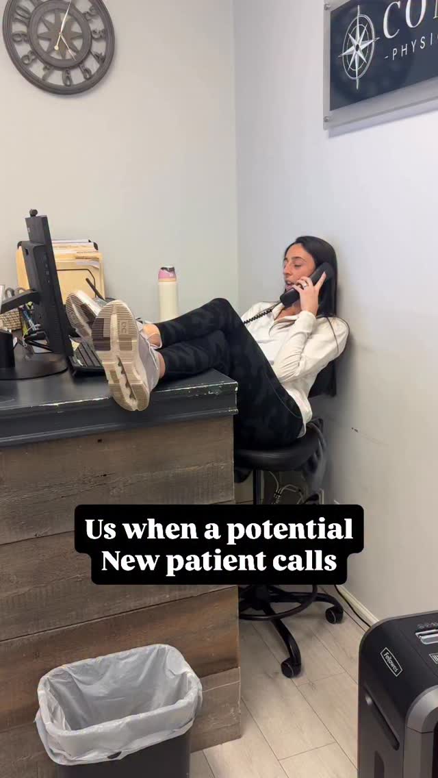 Trying to get that new patient in the door🤣
#compasspt #physicaltherapy #funnyptvideo