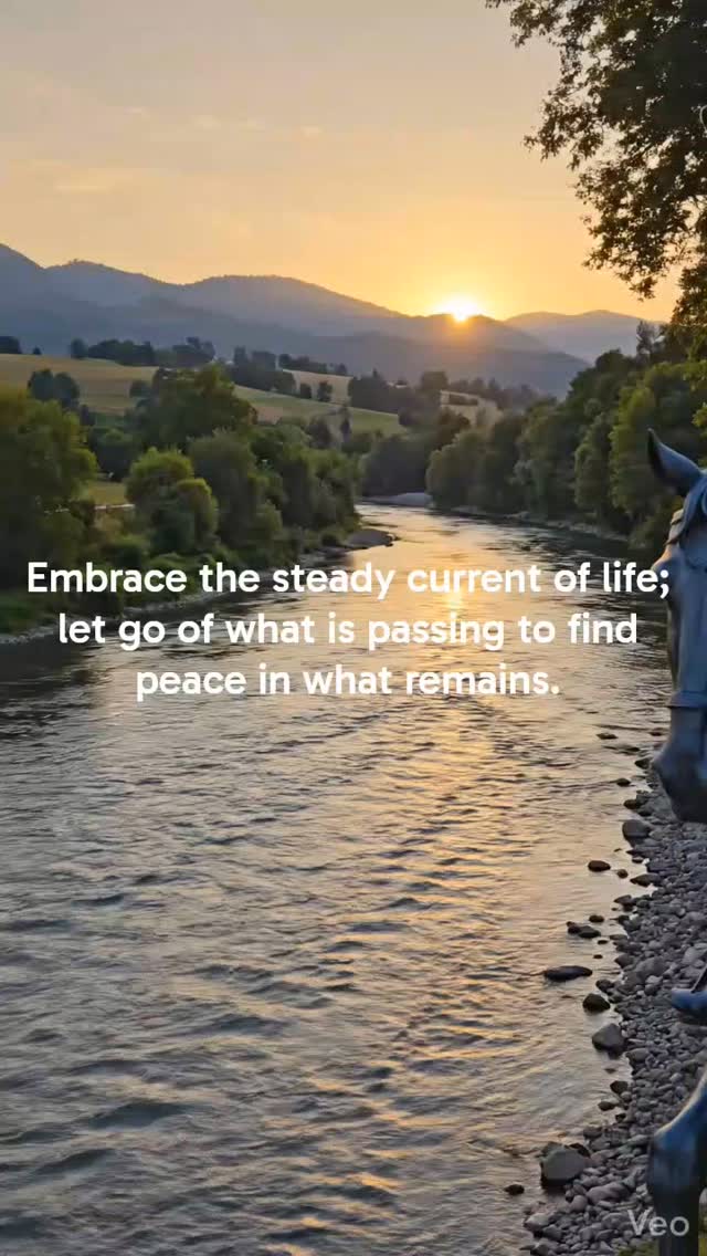 Time is a river, a relentless current of moments passing by. Often, we find ourselves exhausted by trying to swim against the tide or clinging to things already being swept away.
True peace isn't found in stopping the river, but in learning to flow with it. By accepting the impermanence of our surroundings, we can focus our energy on the present moment—the only place where life actually happens.
Let the current carry away what is finished, and meet what comes next with a steady heart. 🌿🌊
#MarcusAurelius #Stoicism #Mindfulness #InnerPeace #Perspective Philosophy