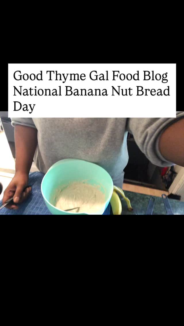Banana Nut bread is always a great breakfast treat for friends and family. I decided to elevate the bread by substituting Walnuts with Crunchy Jif Peanut butter. If you are thinking 'Can You Do That ?' The answer is, I did that ! :
The Peanut butter adds a creamy richness to the bread, while the peanuts provide the crunch-GTG
