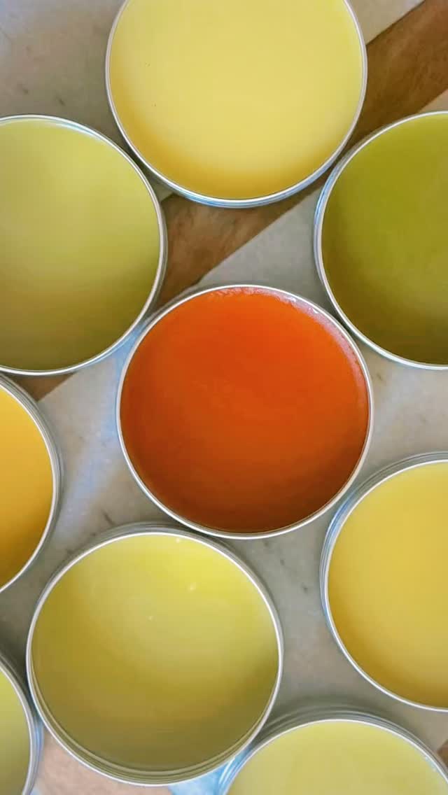 🌿✨ Living Color @apothecary.addict ✨🌿
How plant meets oil and becomes something entirely new.
I never tire of this part.
Lifting the lids from the finished tins and seeing the quiet spectrum 🌈 that forms after weeks of careful, sun-lit infusion woven directly into each balm and salve. The colors are never added — they are revealed.
Coaxed slowly from organic botanicals resting in nourishing oils — golden jojoba, extra-virgin olive, sunflower seed — warmed by time and light. 🌞
Frankincense resin dissolving into emerald depth. Rose petals softening into light blush.
Goldenseal root offering its deep earth tone.
Echinacea, lavender, chamomile, and more 🌿 — each leaving behind its subtle signature.
I love how no two batches are ever quite the same.
How plant meets oil and becomes something entirely new…
These shades are born of patience.
Of attention.
Of devotion to the slow ways.
Every tin holds a small, visible alchemy —
the imprint of flower, root, and resin made tangible.
▲ Enjoy 10% off online ▲
Use code: WINTERSEND10
✨
#HerbalSkincare
#BotanicalBeauty
#PlantInfused
#SlowBeauty
#ArtisanApothecary