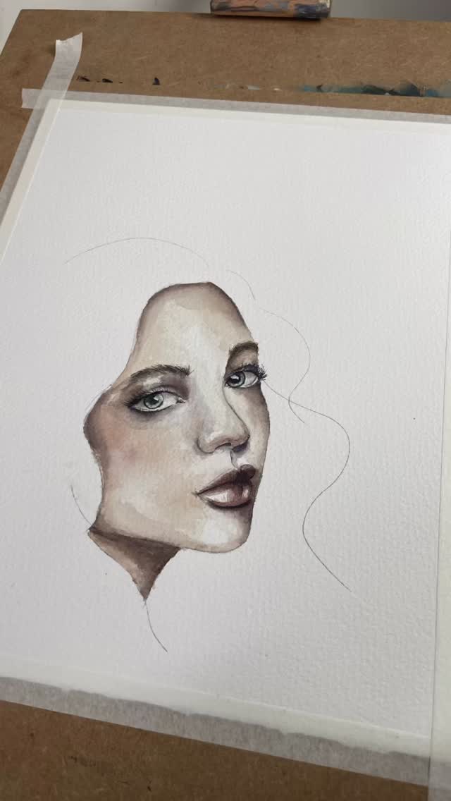 Part One #watercolourart #artprocess #paintingvideo