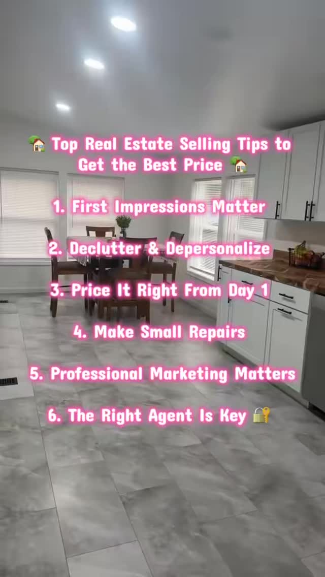 🏡 Top Real Estate Selling Tips to Get the Best Price
1️⃣ First Impressions Matter
• Fresh mulch & trimmed landscaping
• Power wash siding & walkways
• Paint or refresh the front door
• Update exterior lighting
Buyers decide within seconds, make them fall in love at the curb.
2️⃣ Declutter & Depersonalize
• Clear countertops
• Pack away personal photos
• Keep décor neutral and light
Buyers need to picture themselves living there.
3️⃣ Price It Right From Day One
• Overpricing causes longer days on market
• The first 7–14 days are critical
• Strategic pricing can create competition
A strong launch creates momentum and better offers.
4️⃣ Make Small Repairs
• Fix leaky faucets
• Patch small holes
• Replace outdated hardware
• Service furnace if needed
Small fixes prevent big buyer objections.
5️⃣ Professional Marketing Matters
• Professional photography
• Social media exposure
• Targeted local marketing
• Open house strategy
Exposure = More buyers = Better offers.
If you’re thinking about selling in the Adirondacks, Oneida, or Herkimer Counties, let’s create a strategy that maximizes your home’s value.
🔑Katarena LaFave
🏡Lawless Real Estate Associate Broker
📱 315-335-7110
☎️ Office: 315-724-7474
📧 Kat.lawlessrealestate@gmail.com
Message me anytime, I’m happy to give you a free home value estimate!