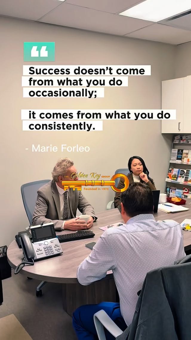 “Success doesn’t come from what you do occasionally; it comes from what you do consistently.” – Marie Forleo