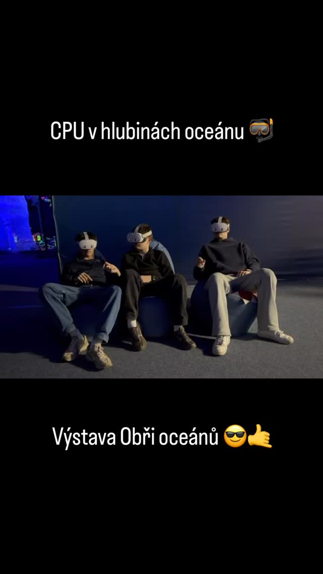 3. CPU na výstavě Obři oceánů 🐋
Virtuální ponor mezi giganty i celá výstava stály za to! 🦈🕶️ #VR #ObriOceanu #itg #gymnazium #Ocean
