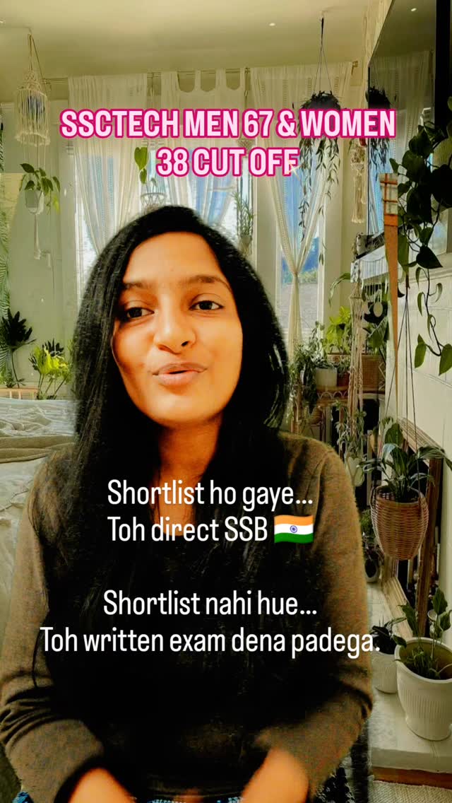 SSC Tech 67 & 38 cut off
Shortlist ho gayeโฆ
Toh direct SSB ๐ฎ๐ณ
Shortlist nahi hueโฆ
Toh written exam dena padega CDSTE EXAM
Double mehnat.
Double pressure.
Choice simple hai ๐
Abhi se preparation start karo.
Psych practice.
Interview clarity.
OLQs strong.
Serious aspirants result ka wait nahi karte.
Woh tayari start kar dete hain.
Comment โREADYโ agar SSB target hai ๐ฏ
Save this. Share with your engineering friends.
#ssctech67 #ssctech38 #indianarmy #technicalentry #ssbinterview
defenceaspirant, armyofficer, ssbpreparation cds2026, afcat2026, kavitamam, joinindianarmy