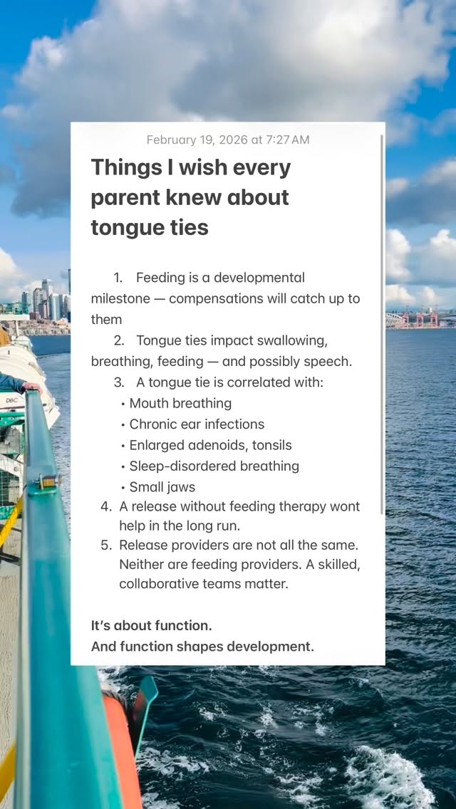 It was never just about milk.
If this makes you rethink something you’ve been told — save it. Or send it to a parent who needs it.
Hi 👋 I’m Carissa. Speech-Language Pathologist and Lactation Consultant specializing in infant feeding and tethered oral tissues. Schedule a call if I can support your journey.