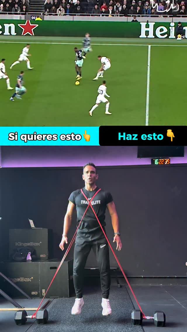 Arriba ves velocidad 🚀
Abajo cómo se construye 🧱🔥
La velocidad NO es solo correr. ❌
Es aplicar fuerza en milésimas ⏱️
Es ser explosivo 💥
Es transferir energía a través de tus cadenas cinéticas🧠➡️🦵
Es rigidez, control y potencia real ⚡
Si no entrenas fuerza explosiva…
Si no trabajas la cadena cinética completa…
En el partido no va a aparecer magia 🎩❌
La rapidez se construye.
Con intención. Con método. Con disciplina. 🐺🏗️
Si no entrenas así aún, escribe en comentarios VELOCIDAD y te ayudo a entrenar correctamente. 🚀🔥
#TrainElite #metodo90+ #Velocidad #Futbolistas #FuerzaExplosiva ⚽💪🔥