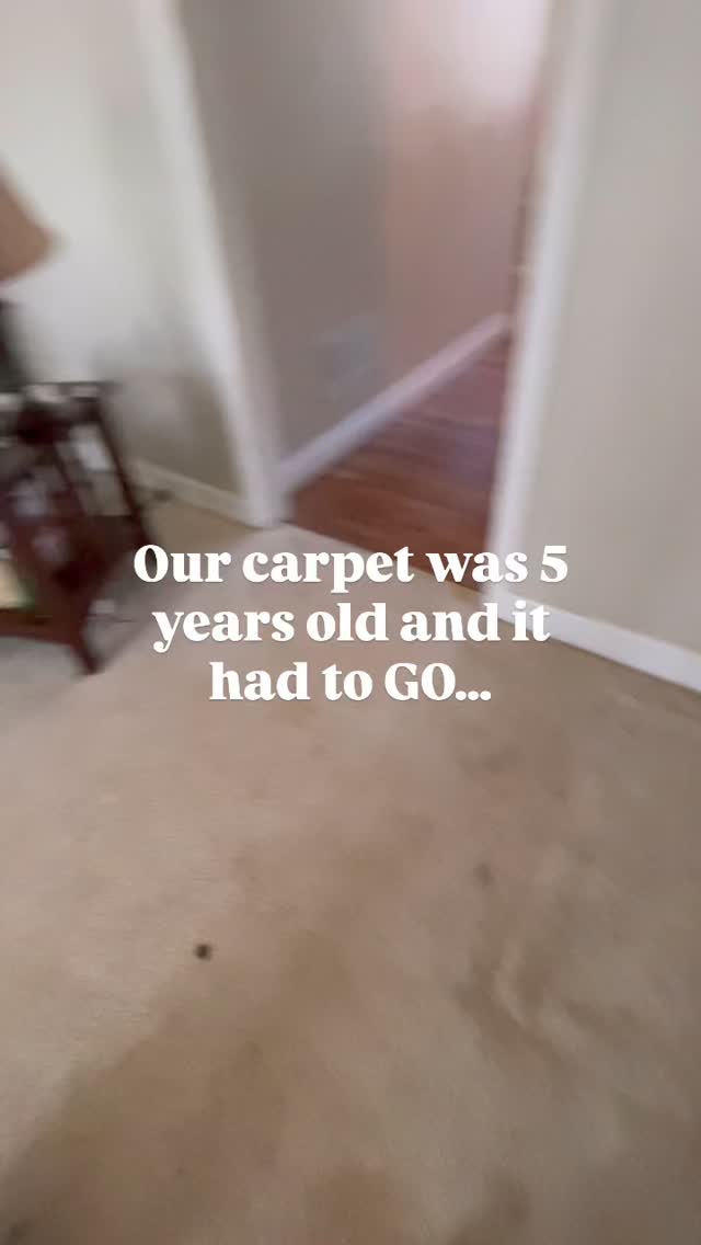 We’ve been wanting to get rid of our horrible carpet for ages. I’m so happy we were finally able to do it. Carpet and pets do not mix!
Carson helped with the demolition prep work and Dad came down and helped with the install. I’m so thankful and blessed. #diy #home #happy