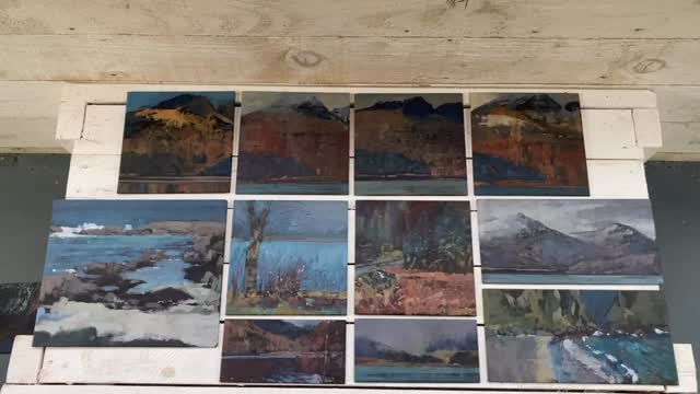 Just a quick video of this weeks paintings in Mull