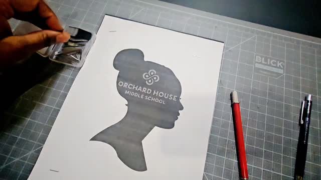 When I speak at schools, I like to use their logo/mascot as my paper cut example. Helps the students see how paper cutting works and then see the final result. The art is then presented to the person who invited me.
.
Since this was an all-girl school, what better way to create this design than with a profile silhouette? The piece turned out beautifully 😍.
.
@orchardhousegirls