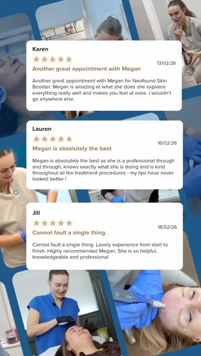 ⭐⭐⭐⭐⭐
Running a clinic that attracts patients who value a discreet practitioner can make it tricky to let others know about the results we achieve on a daily basis.
These reviews make it a little easier!
Thank you for taking the time to write them so I can share them with others who are in the planning stages... The thinking about booking I stage... I hope that reading these will help aid your decision making. 💙
& Remember, consultations are a no pressure zone! Come for a chat, suss me out, let me listen to your goals and treatment plan for you. Then take some time to think it over before booking back in to have your treatment(s).
Link is in bio, or send me a message if you need any help with the booking process.
Megan x