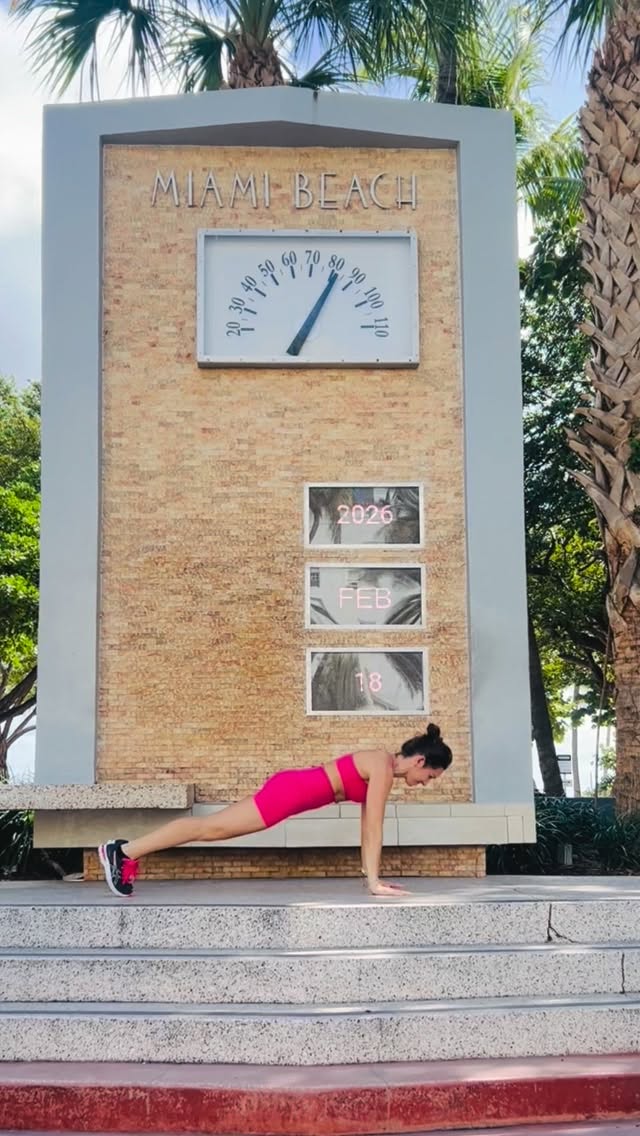 #miamibeach #clock #calendar #pushups #fitness