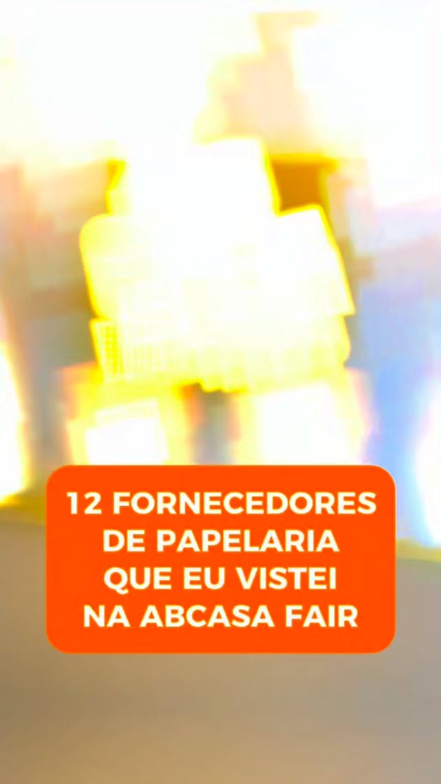 FORNECEDORES DE PAPELARIA ✨
Durante a @abcasafair, visitei 12 marcas que são fornecedores para lojas de papelaria e presentes.
Marcas que aparecem no vídeo:
@tuutpravoce
@cartoes.gigantes
@usaredesign
@obibrasil
@unisobrasil
@fizzacessorios
@zonacriativa
@culturamaeditora
@finaideiapapelaria
@sudepresentes
@ocadernointeligente