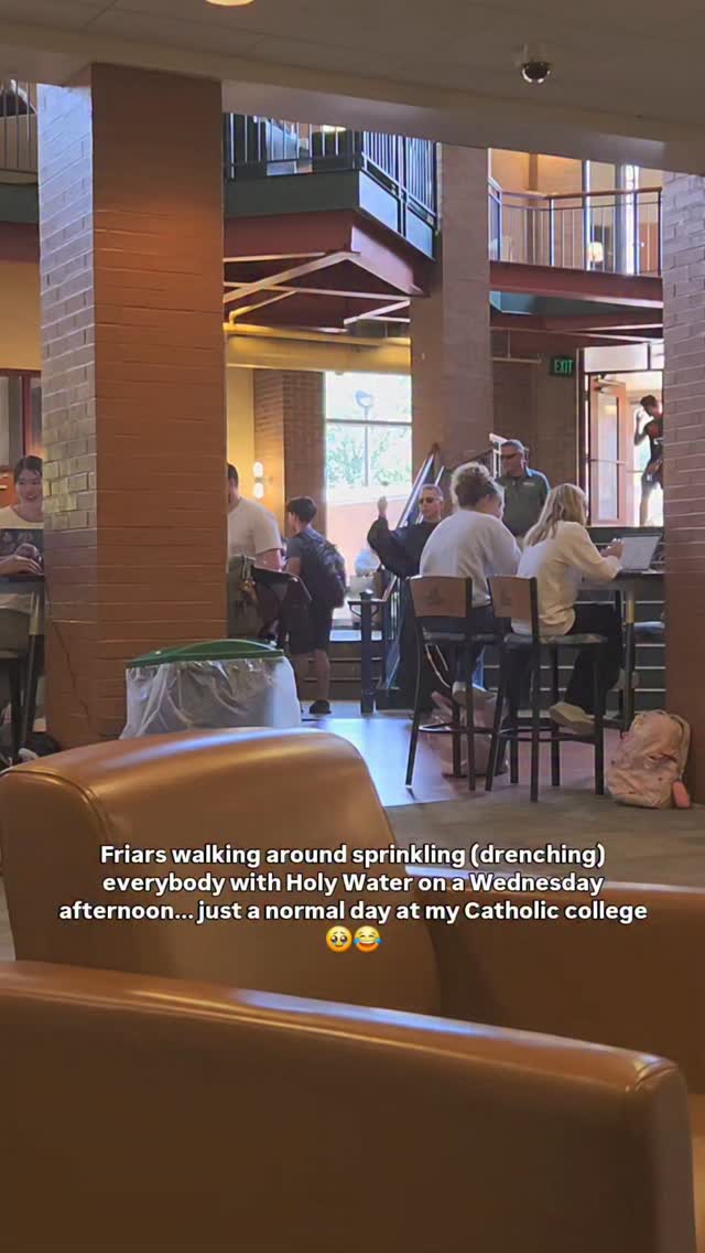 Since this is an apologetics page and NOT a Franciscan University fan page (although that wouldnt be a bad thing...😂) let's talk abut Holy Water!!
(maybe you can use this caption to repond to the people in the comments who call us superstitious or crazy! 😎)
In Baptism, God and the Church utilize water that is blessed to remove all stain of sin. It's not the water itself that is forgiving sin and making us born again in Christ, but it's the means by which Christ chose to convey His that Sacrmanetal grace.
After Baptism, when we use Holy Water to bless ourselves when entering a Church or when someone sprinkles us with Holy Water (like what's happening here!), we're reminded of our Baptism.
Holy Water is a Sacramental. The Catechism says in paragraph 1667 that: " These are sacred signs which bear a resemblance to the sacraments. They signify effects, particularly of a spiritual nature, which are obtained through the intercession of the Church. By them men are disposed to receive the chief effect of the sacraments, and various occasions in life are rendered holy."
So Holy Water and the use of it for blessing reminds us of our identity as beloved Children of God and of the forgiveness and restoration we recieved at Baptism, calling us to deeper repentance and reconciliation with our Father. 🤍
Have questions about Holy Water, Sacramentals, or how to talk about them?? Drop them in the comments!!
#catholic #explore #catholicism #theologystudent #theology franciscanuniversity