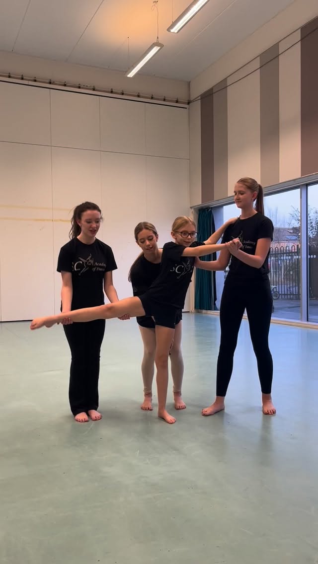 Working on some new lifts in class today! #scacademyofdance