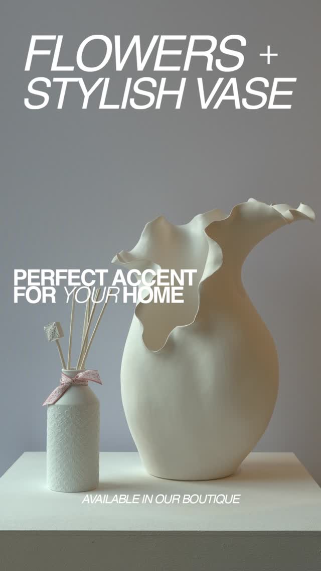 Flowers +
Stylisch Vase 🌸
Always Perfect combo for your Home!