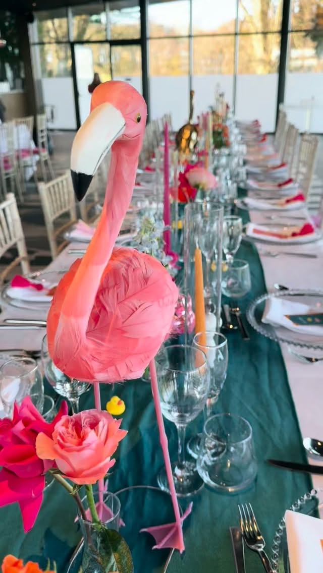 Eyes down for a full house 🦩🌴
Two little ducks & legs eleven — 22.11 — and a wedding table that didn’t take the brief too seriously.
Tropical colour, flamingo flair, a little kitsch, a lot of confidence.
Proof that when the date is iconic, the styling should be too.
House ✔️#northumberlandwedding #weddingstyling #northeastwedding #northeastweddingdecor #northeastweddingsupplier