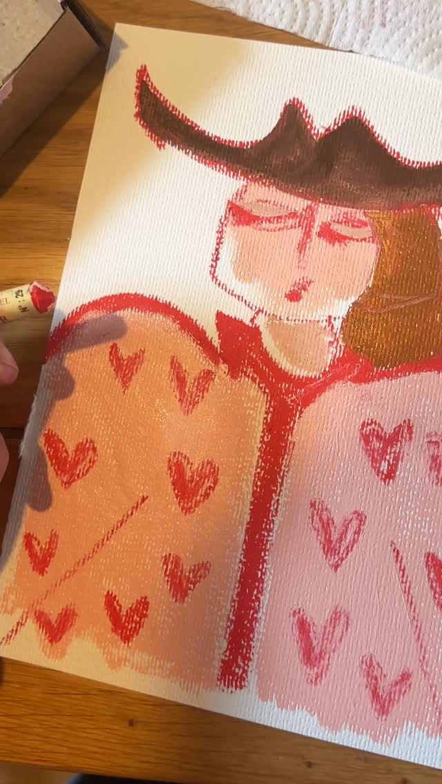 Mini series loading…
I’m creating 10 mini pieces to go alongside my latest collection… can ya guess the theme? 🐮🙋♀️
Keep ya eyes peeled!
Dropping next week 👀✨
•
#cowgirlart #girlillustration #illustration #oilpastelart #westernart