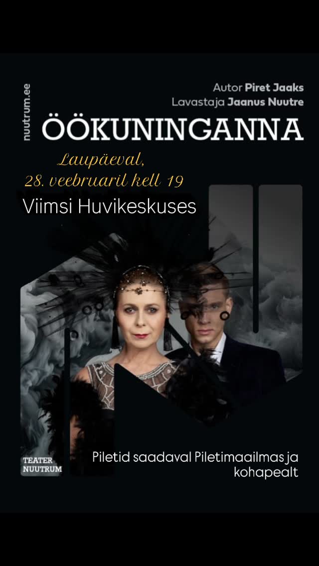 Pinev ja müstiline kohtumislugu allakäigust, rollidest ja ootamatustest.Oled oodatud 28. veebr....